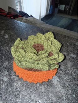 Handmade Crochet flower coaster