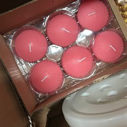 Pink candles