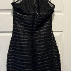 Guess Los Angeles Lace Illusion Halter Dress-6