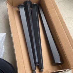 4PCS x 26" Angled Steel Dining Table Legs, Steel Coffee Table Legs, Office Table Legs,Computer Desk Legs,Industrial Kitchen Table Legs,Black