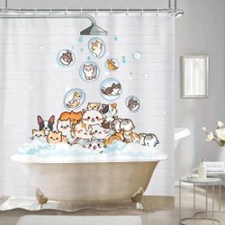 "Raining Kitties" Shower Curtain