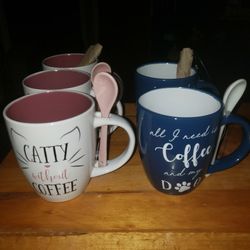 NEW LOVE OUR DOGS AND CATS COFFEE CUPS