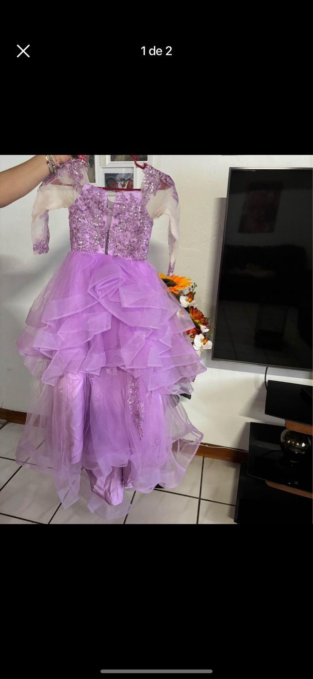Mini Pageant Lavender Dress 