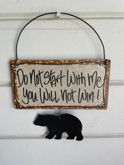 Bear Wall Sign
