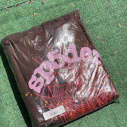 Sp5der Web Brown Hoodie Sizes S, XL