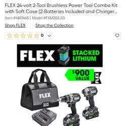  Flex Hammer Drill And Impact Driver 24 Brushless 