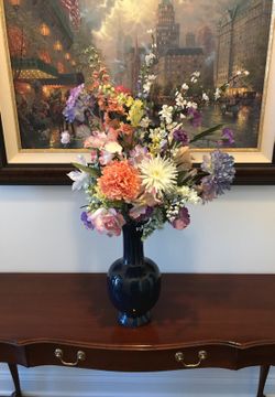 Tall Floral Arrangement with Vase