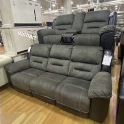 Ashley. Sofa And Loveseat Living Room Set Reclining Free Delivery.