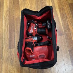 Milwaukee M12 Fuel Combo Kit Hammer Drill Hex Impact Driver