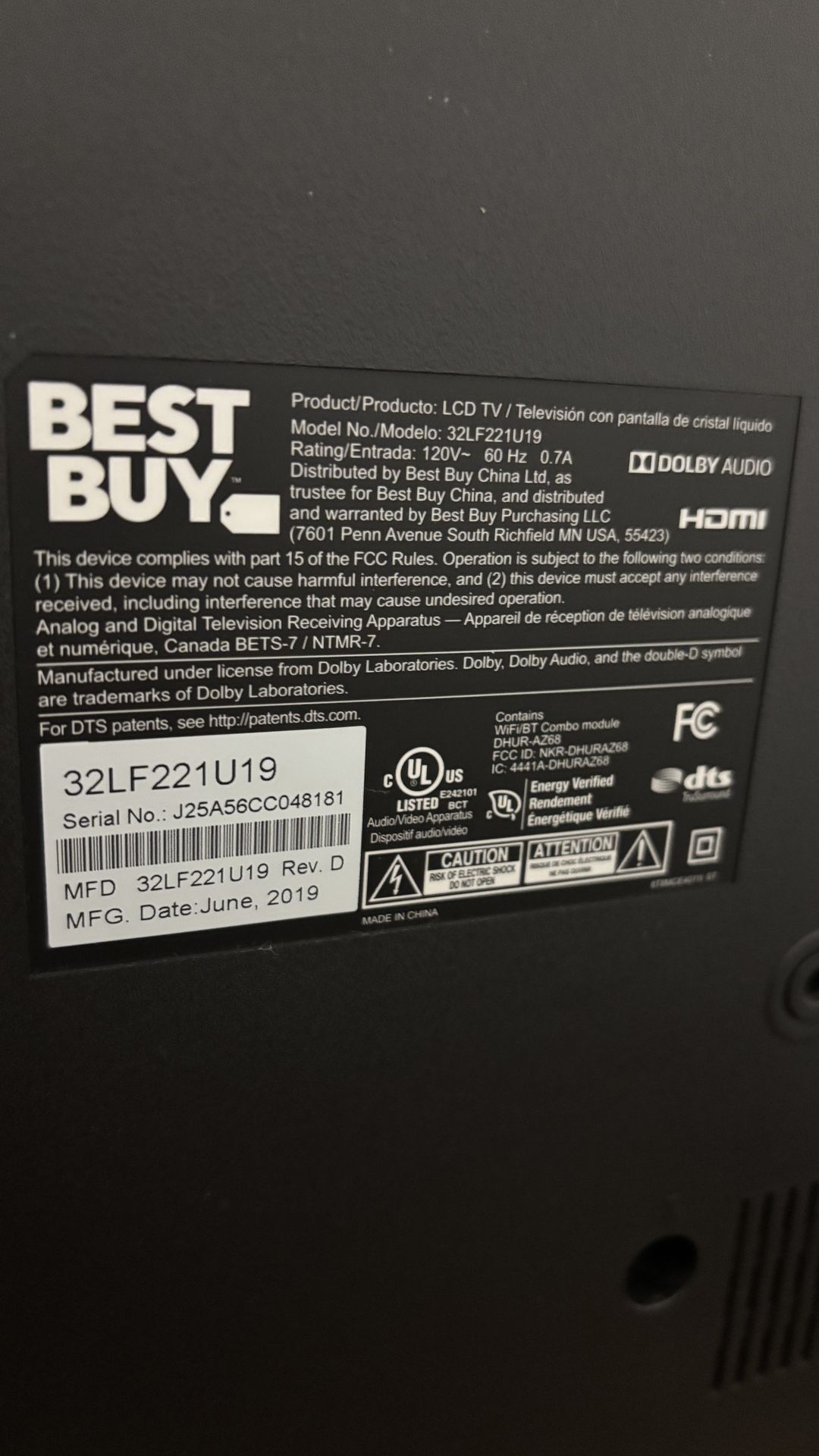 Toshiba Fire tv 32” Stand