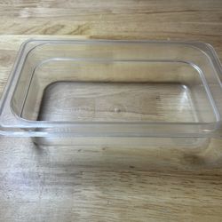 Thunder Group 1/4 Size Polycarbonate Food Pan 2.5” Deep Clear NSF Restaurant Insert 