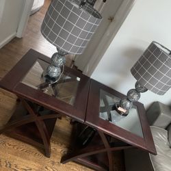 Three-piece coffee table and two end tables with laps