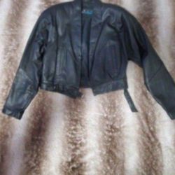 Jacket leather woman's medium