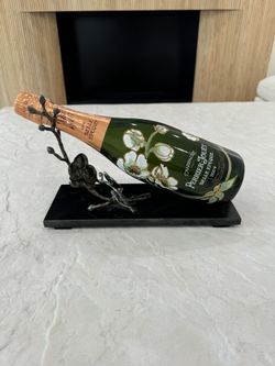 Michael Aram Black Orchid Wine Bottle Drink Holder