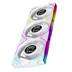 Jungle Leopard Interstellar V4 120mm PC Reverse Blade Case Fan | Computer Cooling PC ARGB Fans Daisy Chain Fan | Three-Mode Digital Display | Infinity