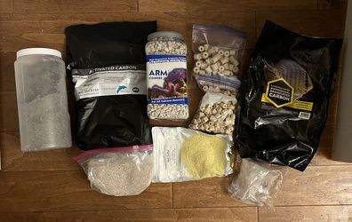 Aquarium Supplies Carbon Aragonite Sulfur
