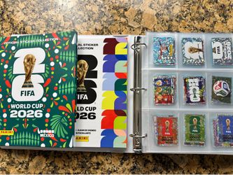 🔥PANINI 2026 WORLD CUP MASTER BUNDLE: Complete Loose Set + TWO Albums