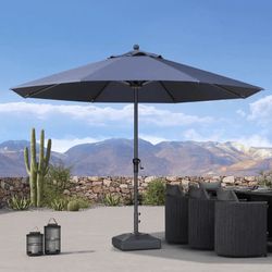 Aluminum Market Patio Umbrella Commercial Outdoor Garden Umbrella