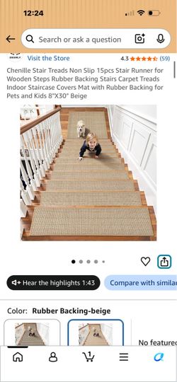 BRAND NEW Deerly Non-Slip Stair Treads – 15 Pieces