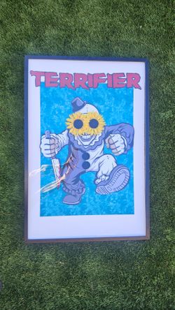 Framed horror art