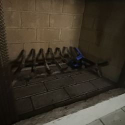 Title: Heavy-Duty Cast Iron Fireplace Log Grate