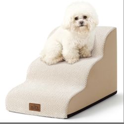 Dog Stairs 15.7" H, Curved Dog Step Pet Ramp For Sofa