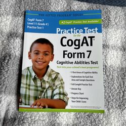 CogaT Form 7 Grade 4 Practice Test 1