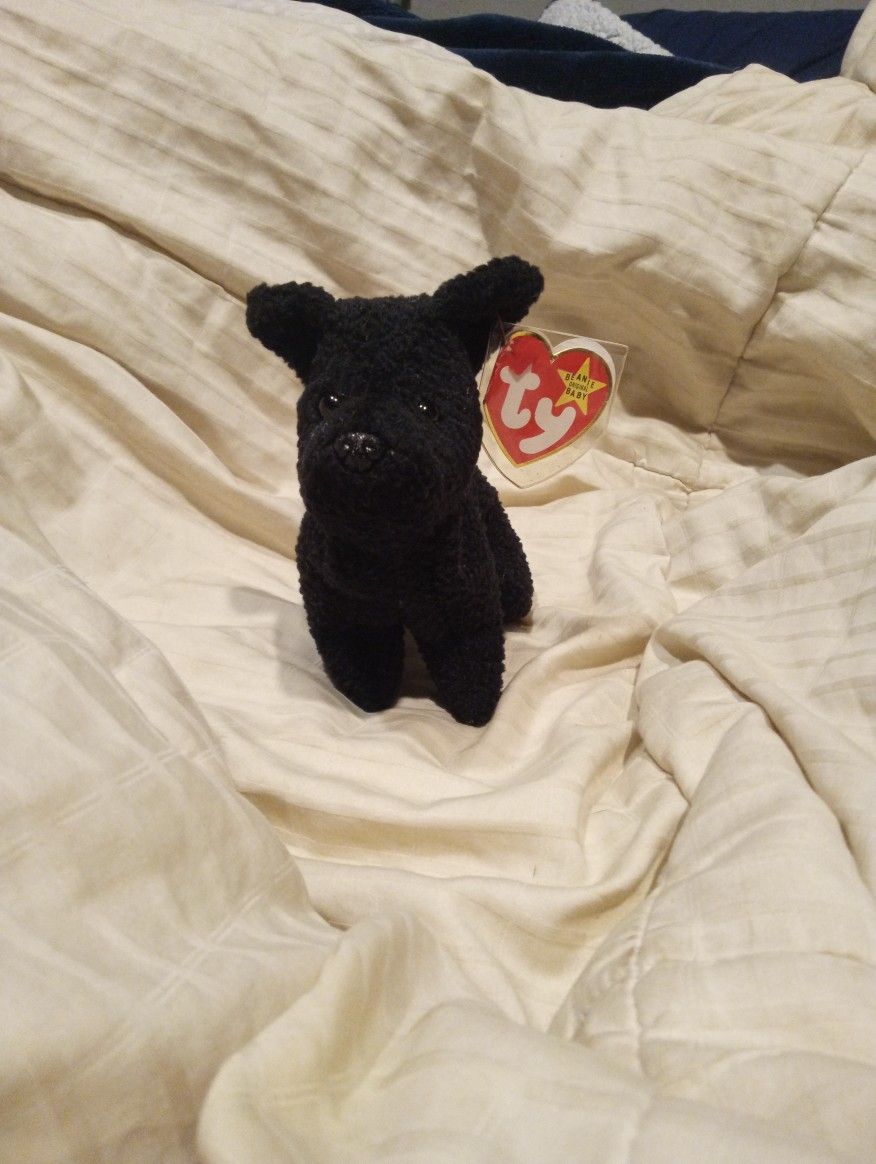 Rare 1996 P.V.C Pellets Filled "Scottie" The Beanie Baby Original Collection