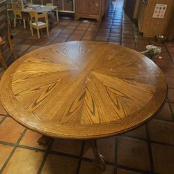 Wooden Table With Leaf
