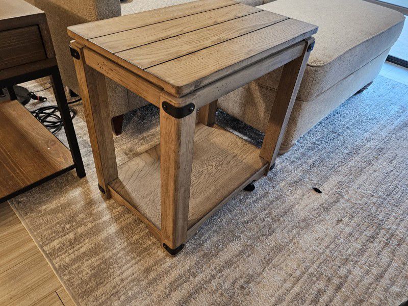 Two Beautiful  End Tables With USB Plug