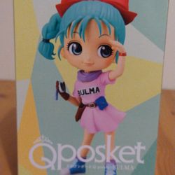 Japanese Q Posket Bulma Anime Action Figurine from Dragon Ball Z