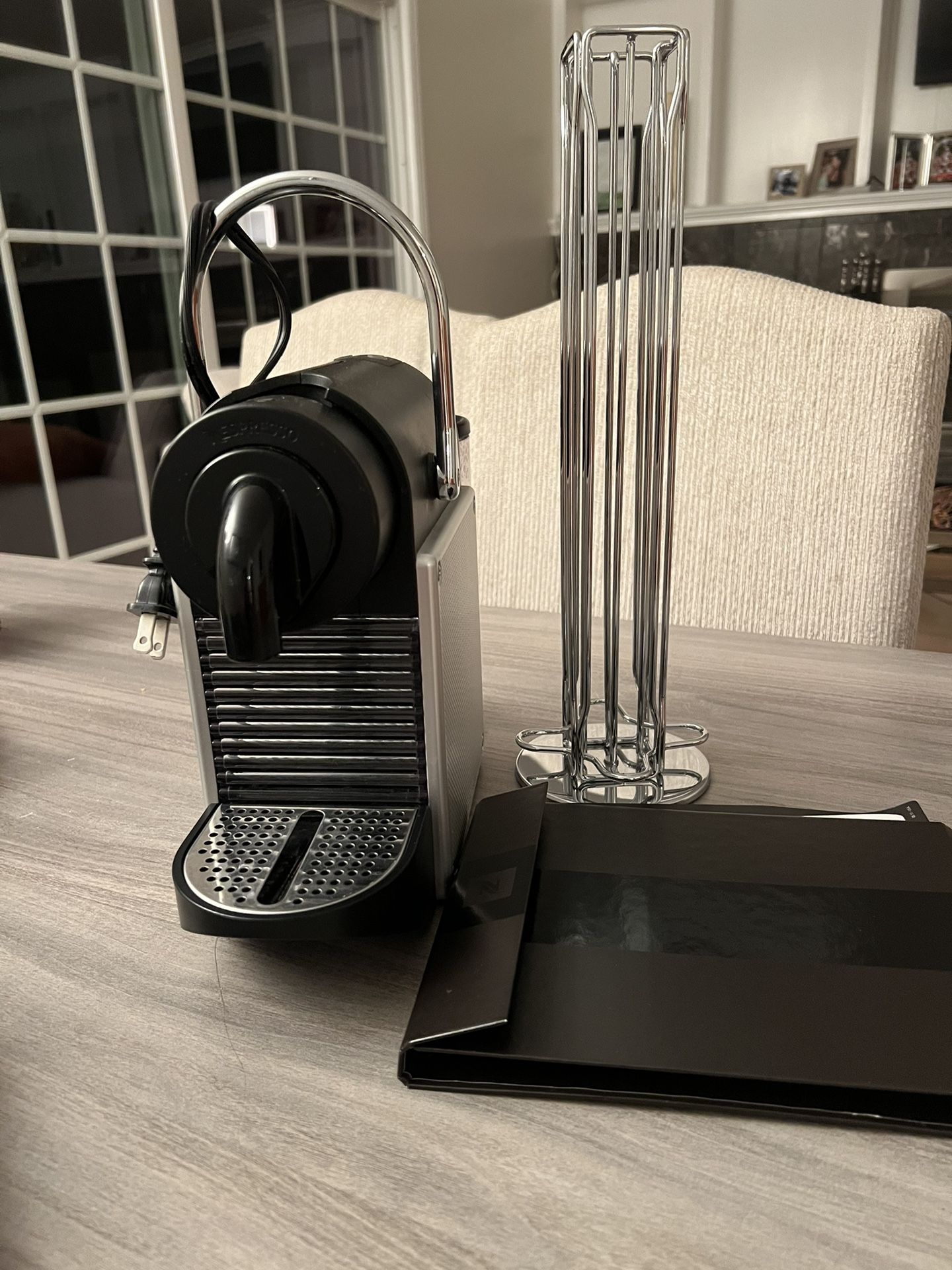 Nespresso Coffee Machine And Capsule Hold Brand New