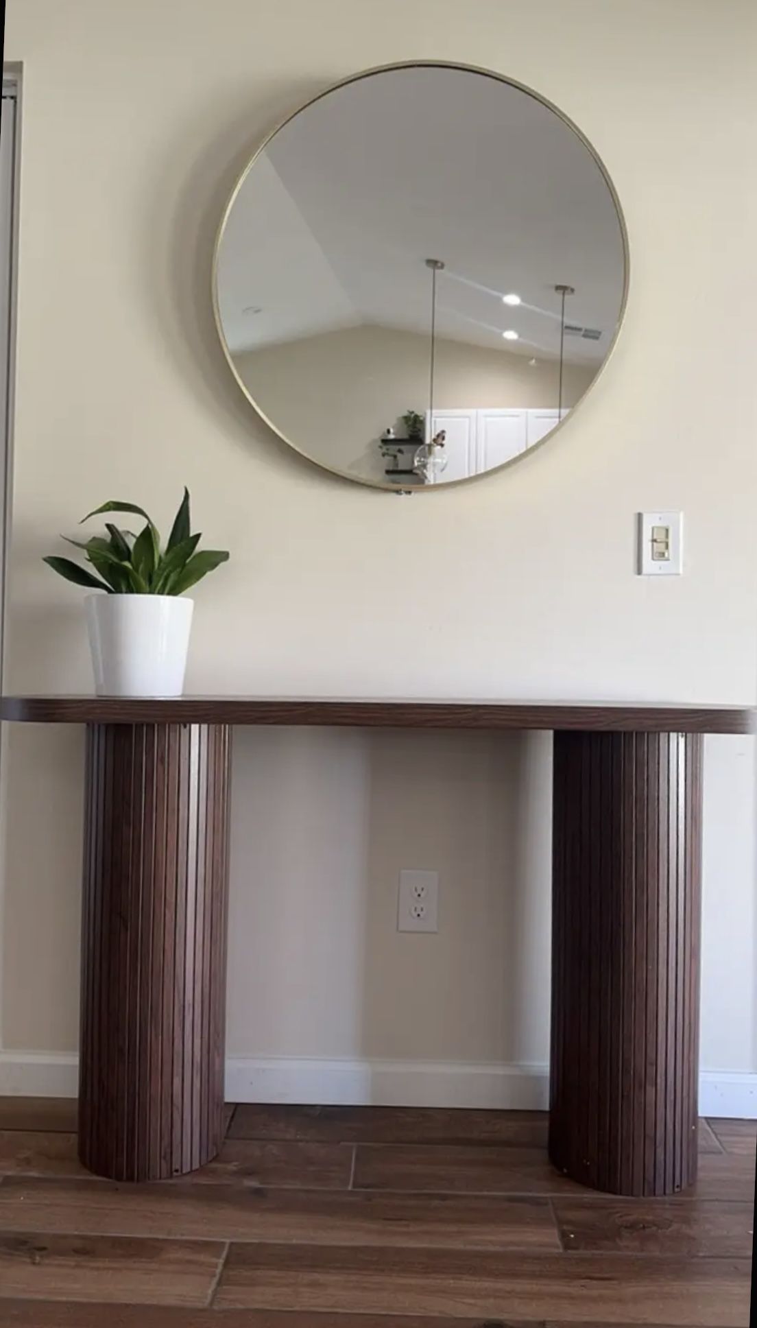 Modern Entryway Table Brown (Brand New)