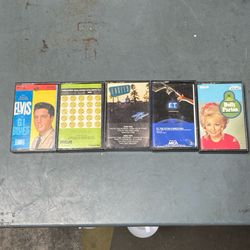 Lot Of 5 Cassette Tapes