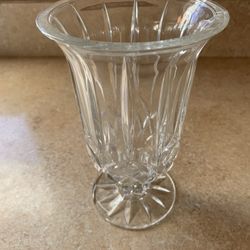 Glass Footed Vase