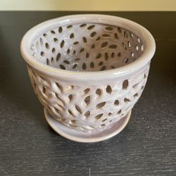 Flower Pot Purple Small