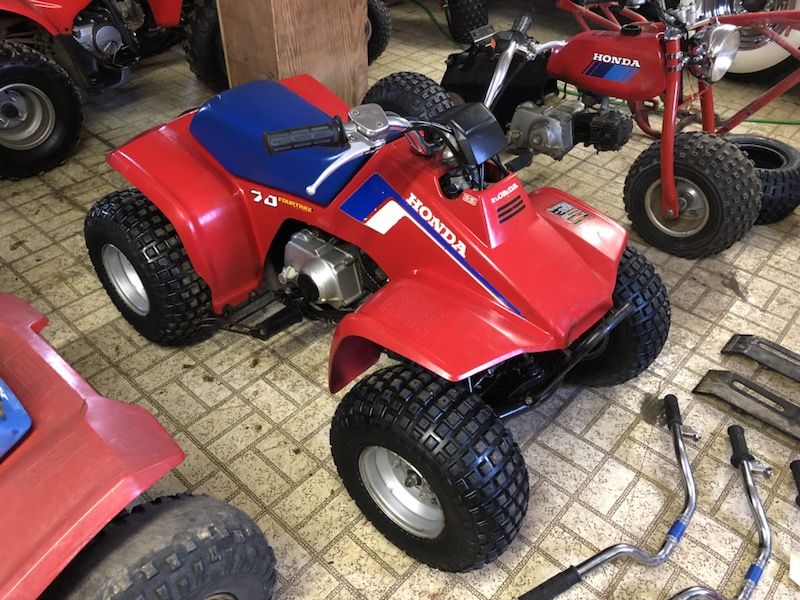 1986 Honda TRX 70 atv.