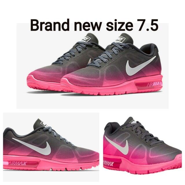 Nike Air max pink grey ombre shoes