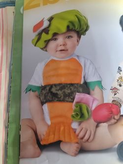 Infant sushi Halloween costume size 6/12 months.