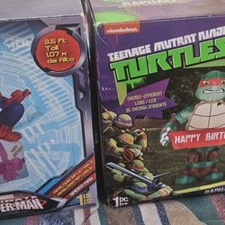 Spiderman & Ninja Turtle Hbday Stand 