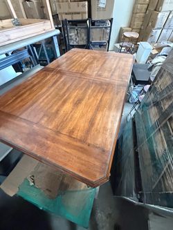 Heavy wood dining table 45” x 75”