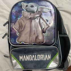 Disney StarWars Mandalorian Baby Yoda Kids Reflective BackPack