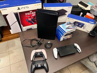 🎮 PlayStation 5 Slim Disc Edition 1Tb Bundle – PS5 + Portal + 11 Games + 2 Controllers