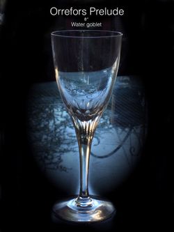 Exquisite Orrefors crystal stemware