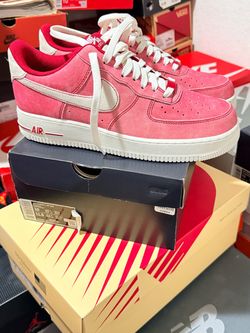 Nike Air Force 1 Low Suede Pink Red