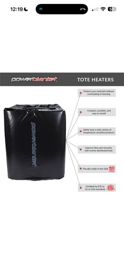 Powerblanket IBC Tote Heater – 275 Gallon
