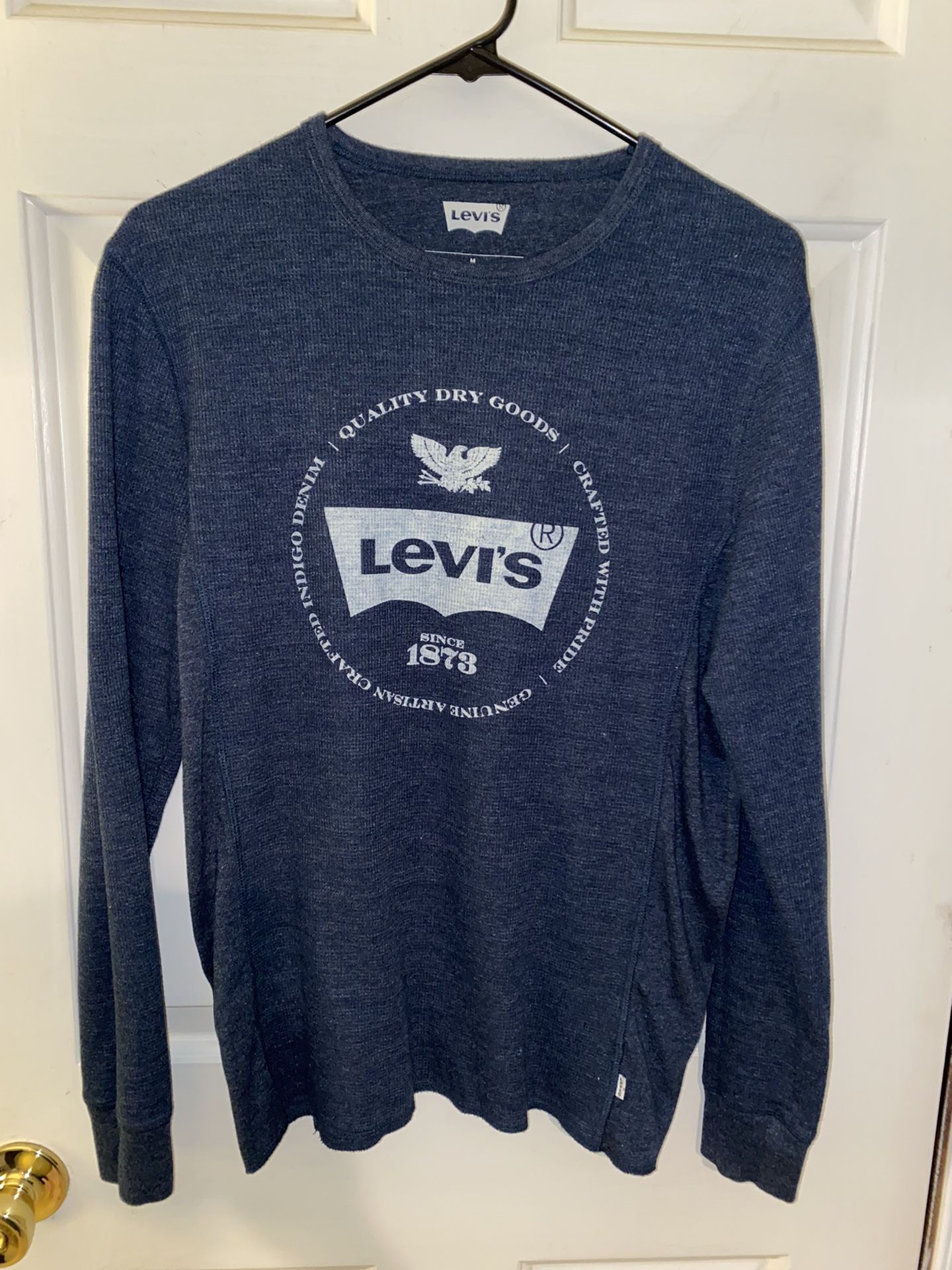 Levi’s Blue Men Long Thermal Type Shirt Medium