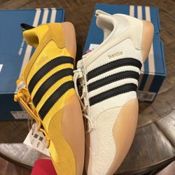 Size  6.5M 7M adidas Ballerina Bad Bunny Off White Black Gum Bold Gold
