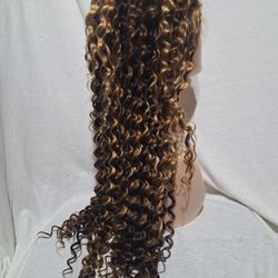 Human Hair Lace Front Wig 22 Inches Long