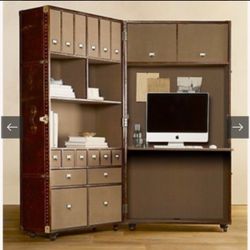 Restoration Hardware Steamer Trunk Secertary Desk - Over $3k When Purchased